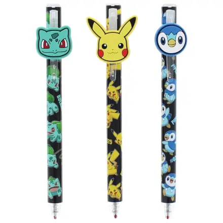 Pokémon Zmazywalne Długopisy Żelowe, 3-pak zdjęcie produktu