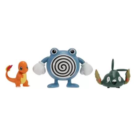 Pokémon First Partner Battle Figure Set Figurki 3-Pack Charmander, Trubbish & Poliwhirl zdjęcie produktu