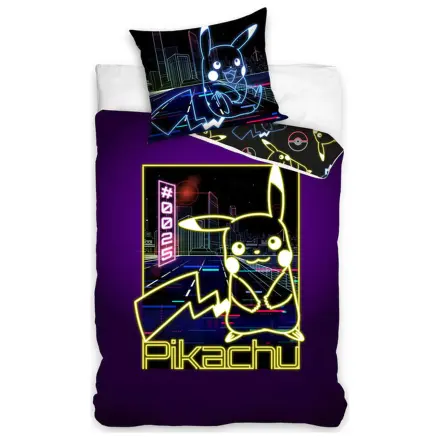 Pokemon Neon Electric poszewka na kołdrę zdjęcie produktu
