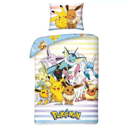 Pokémon Duvet Set Pikachu, Eevee & Friends 140 x 200 cm / 70 x 90 cm - Zestaw Poszewek na Kołdrę zdjęcie produktu