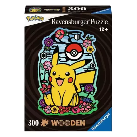 Pokémon WOODEN Jigsaw Puzzle Pikachu (300 elementów) termékfotója