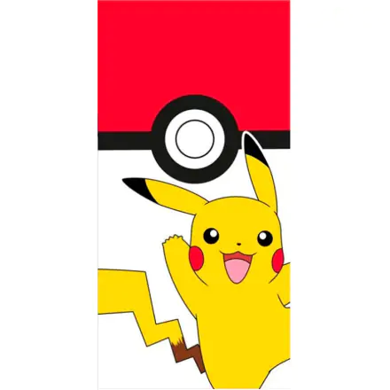 Ręcznik plażowy Pokemon Pikachu Pokeball bawełniany termékfotója