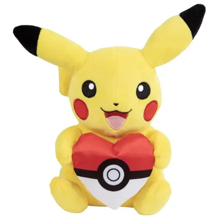 Pokémon Pikachu z sercem Poké Ball maskotka 20 cm zdjęcie produktu