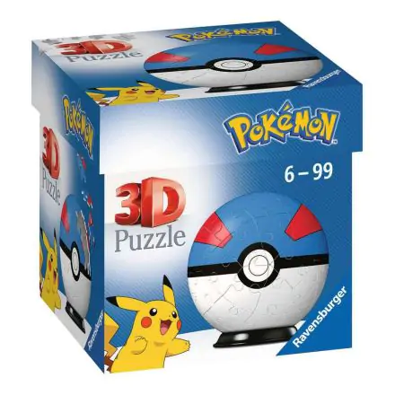 Pokémon 3D Puzzle Pokéballs: Great Ball (55 elementów) termékfotója