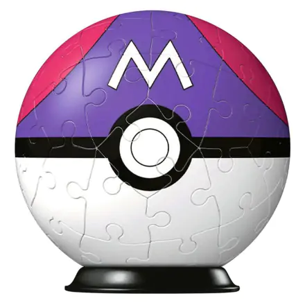 Pokémon Puzzle 3D Pokéballs: Master Ball (54 elementy) termékfotója