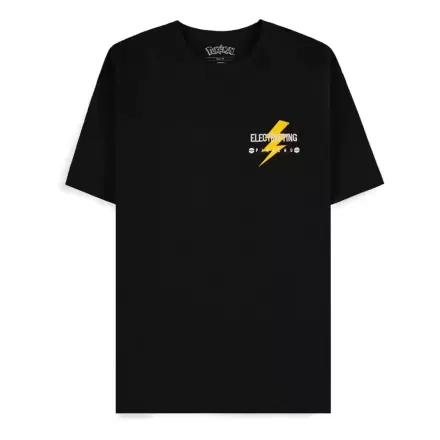 Pokemon T-Shirt Czarny Pikachu Electrifying Line-art termékfotója