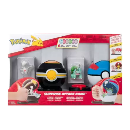 Pokémon Surprise Attack Gra Togetic & Luxury Ball kontra Bulbasaur #4 & Great Ball zdjęcie produktu