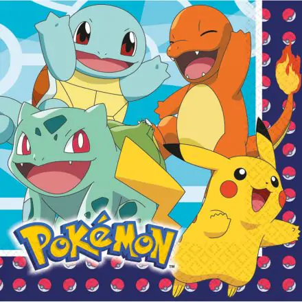 Pokémon Serwetki, 16 szt., 33*33 cm zdjęcie produktu
