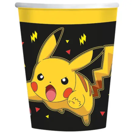 Pokémon Yellow Thunder kubki papierowe 8 sztuk 237 ml zdjęcie produktu