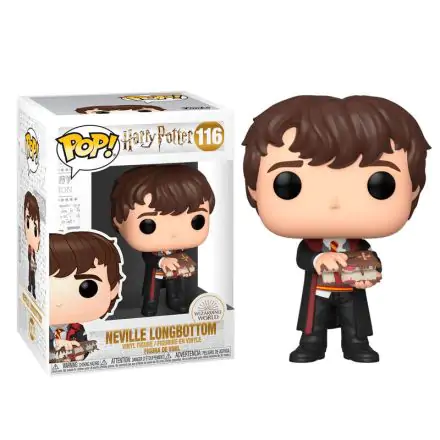 Harry Potter POP! Movies Figurka winylowa Neville z Monster Book 9 cm termékfotója