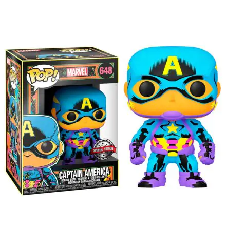 Marvel POP! Marvel Black Light Figurka winylowa Kapitan Ameryka 9 cm termékfotója