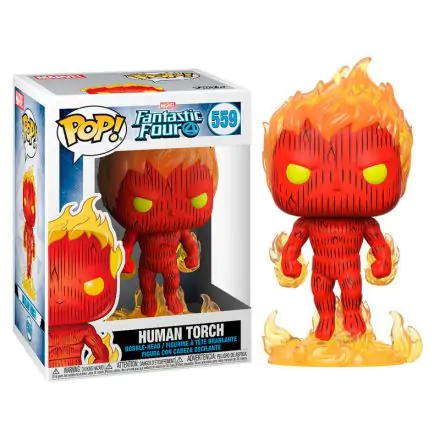 Fantastic Four POP! Marvel Figurka winylowa Human Torch 9 cm zdjęcie produktu