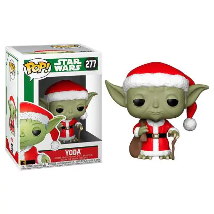 Figurka POP Star Wars Holiday Santa Yoda termékfotója