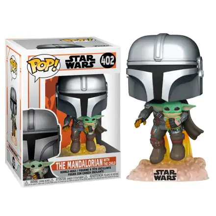 Star Wars The Mandalorian POP! TV Figurka winylowa Mando Flying z Jet Packiem 9 cm termékfotója