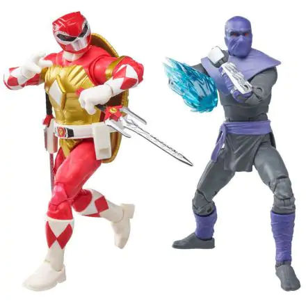 Power Rangers x TMNT Lightning Collection Figurki Akcji 2022 Foot Soldier Tommy & Morphed Raphael termékfotója