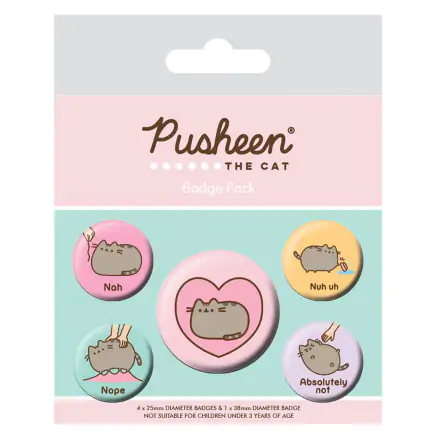 Pusheen przypinki z agrafką 5-Pack Pusheen Nah zdjęcie produktu