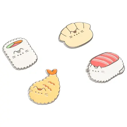 Pusheen Sushi Roll zestaw 4 pinsów zdjęcie produktu
