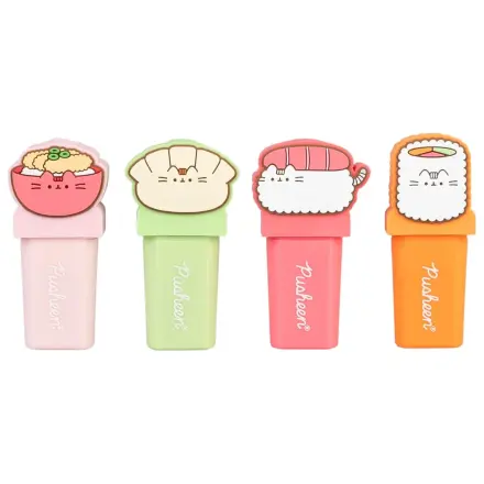 Pusheen Sushi Roll zestaw 4 zakreślaczy z nakładką zdjęcie produktu