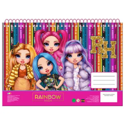 Rainbow High A/4 Spiralny Szkicownik, 30 arkuszy zdjęcie produktu
