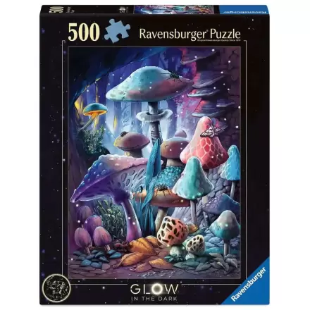 Ravensburger Glow-in-the-Dark Puzzle Układanka Moonlight Mushrooms (500 elementów) zdjęcie produktu