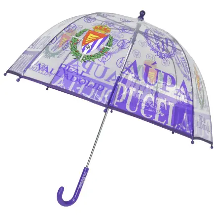 Real Valladolid manualna przezroczysta bańkowa parasolka 48cm zdjęcie produktu