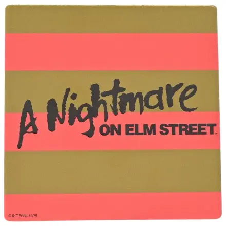 A Nightmare on Elm Street Freddy Stripes Ceramic Square Coaster zdjęcie produktu