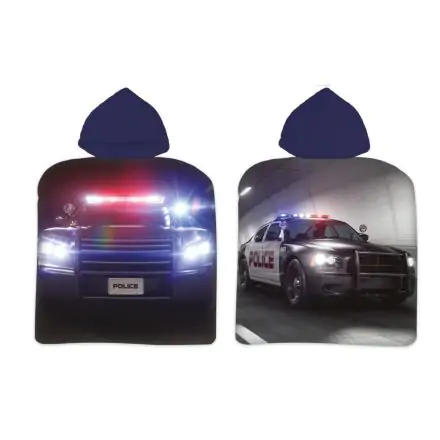 Ręcznik Plażowy Poncho Police Car 50*100cm zdjęcie produktu