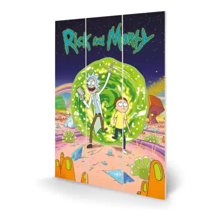 Rick and Morty Drewniana Ozdoba Ścienna Portal 20 x 30 cm zdjęcie produktu