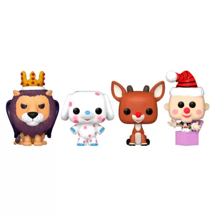 Rudolph Holiday 2024 Pocket Funko POP! Vinyl Keychains 4-Pak Zestaw Świąteczny Tree Holiday Box 4 cm termékfotója