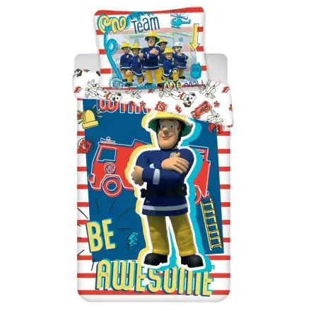 Fireman Sam poszewka na kołdrę 140x200cm, poszewka na poduszkę 70x90cm zdjęcie produktu