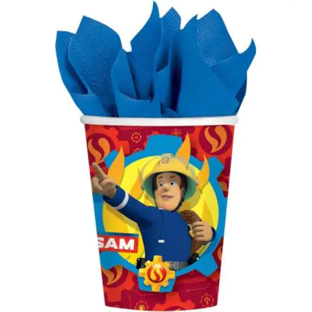 Fireman Sam Paper Cups 8 sztuk 250 ml zdjęcie produktu