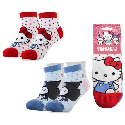 Skarpety Sanrio dwupak Hello Kitty krótkie 36-43 zdjęcie produktu