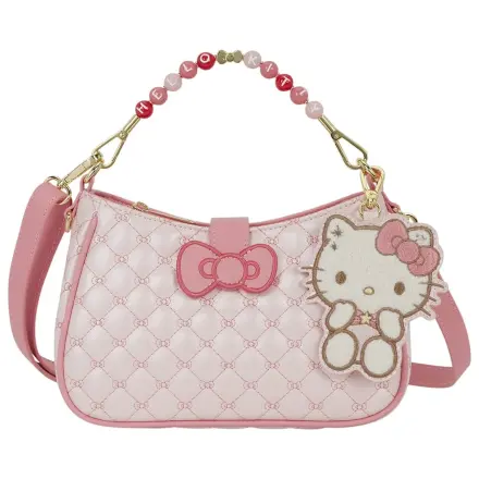 Sanrio by Loungefly Torebka Crossbody z Koralikową Rączką i Zawieszką Hello Kitty Pikowana zdjęcie produktu