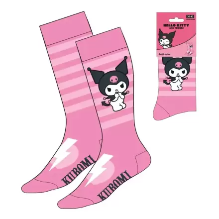 Sanrio Skarpety Kuromi Pink Stripes 36-43 zdjęcie produktu