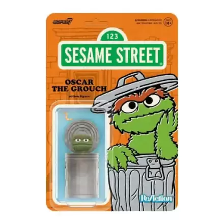 Ulica Sezamkowa ReAction Figurka Akcji Seria 02 Oscar the Grouch 10 cm termékfotója