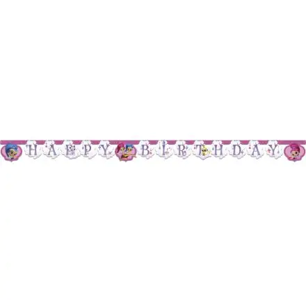 Shimmer and Shine brokat, napis Happy Birthday zdjęcie produktu