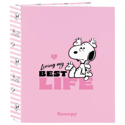 Snoopy A4 tekturowy segregator 4 ringowy zdjęcie produktu