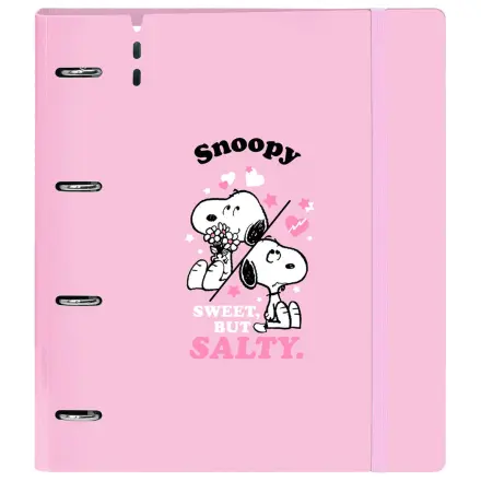 Snoopy A4 kartonowy segregator 4 ringi z kartkami zdjęcie produktu