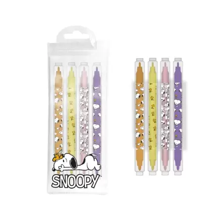 Snoopy Lazy Days Set 4 zakreślacze zdjęcie produktu