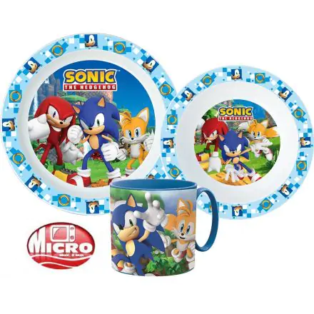 Zestaw naczyń Sonic the Hedgehog, mikro plastikowy zestaw zdjęcie produktu