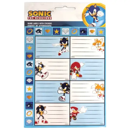 Zestaw 16 naklejek Sonic Rings na etykiety do notesów zdjęcie produktu