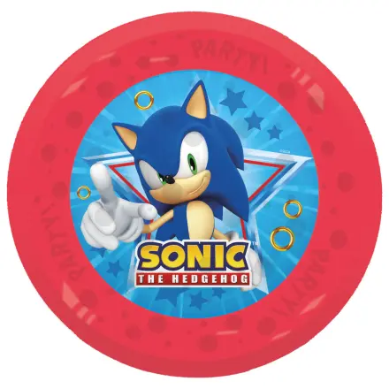 Sonic the Hedgehog Sega micro premium plastikowy płaski talerz zestaw 4-częściowy 21 cm zdjęcie produktu