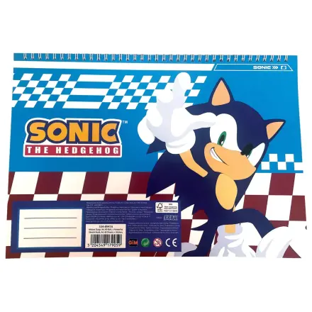Sonic Speedy A/4 Spiralny Szkicownik z 40 Naklejkami zdjęcie produktu