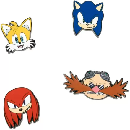 Zestaw 4 przypinek Sonic The Hedgehog termékfotója