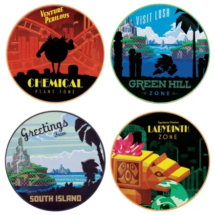 Sonic - The Hedgehog Zestaw Podkładek 4-Pak zdjęcie produktu