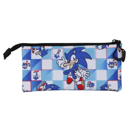 Sonic The Hedgehog Blue Lay potrójny piórnik termékfotója