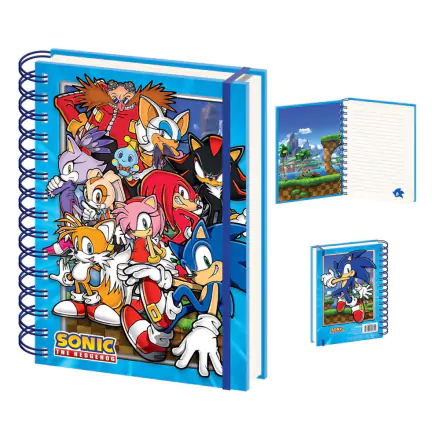 Sonic The Hedgehog Notes A5 Green Hill Zone Gang zdjęcie produktu