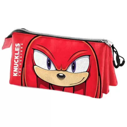 Sonic the Hedgehog Knuckles potrójny piórnik termékfotója