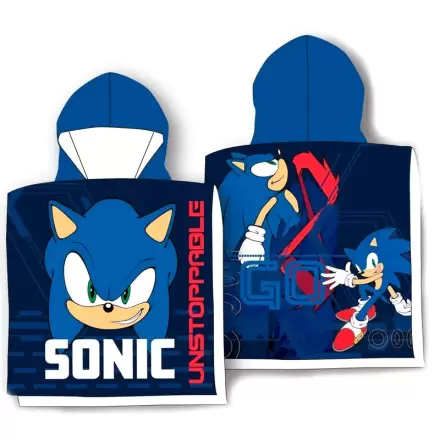 Sonic The Hedgehog bawełniane poncho ręcznik termékfotója