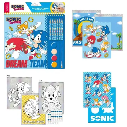Książeczka z kolorowankami i zadaniami Sonic The Hedgehog zdjęcie produktu